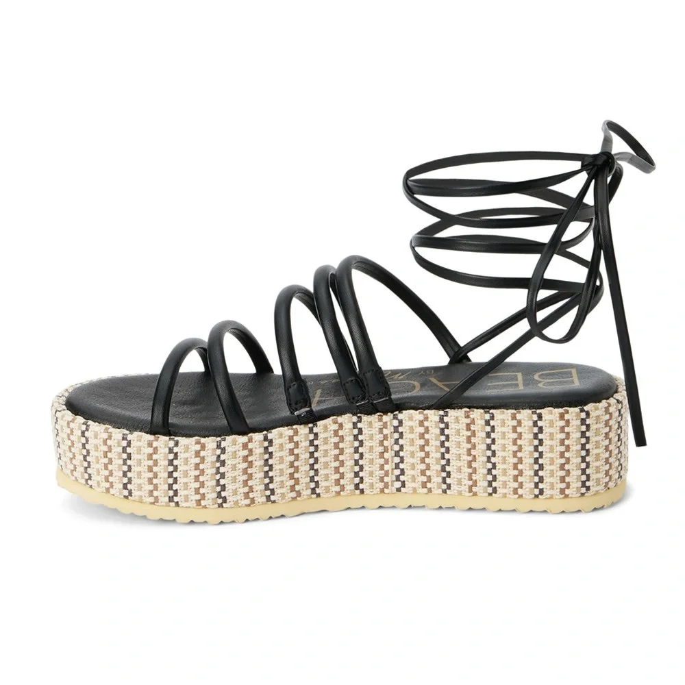 Beach by Matisse Eli Ankle Strap Platform Sandals size 6